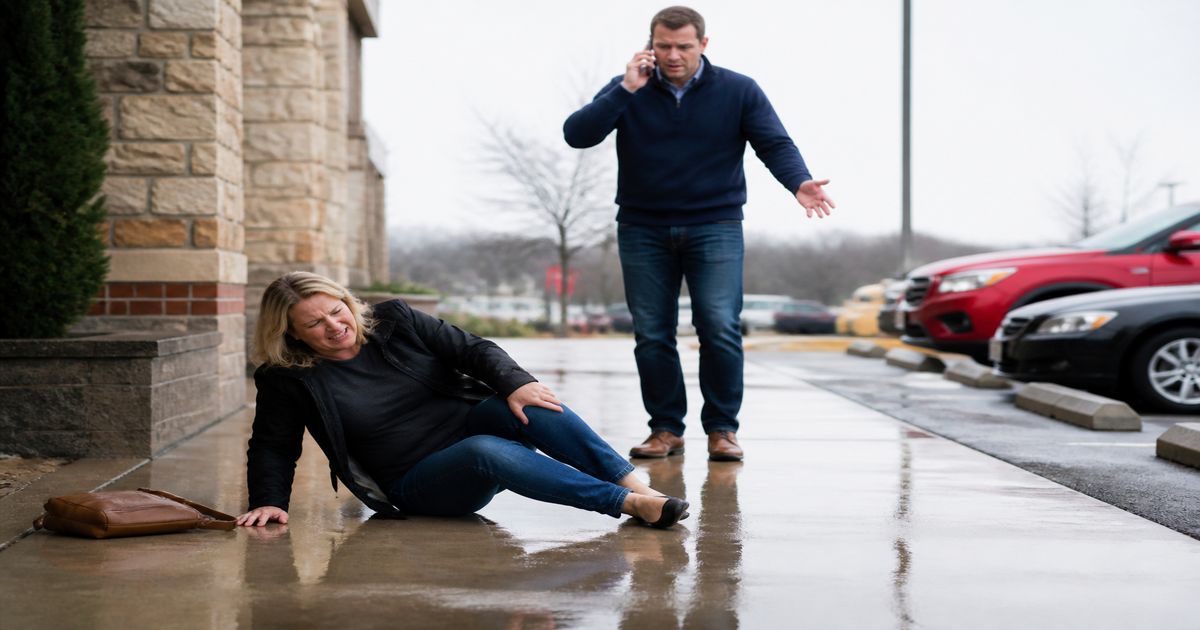 Editorial photo illustrating slip & Fall Claims in Marietta: What You Should Know