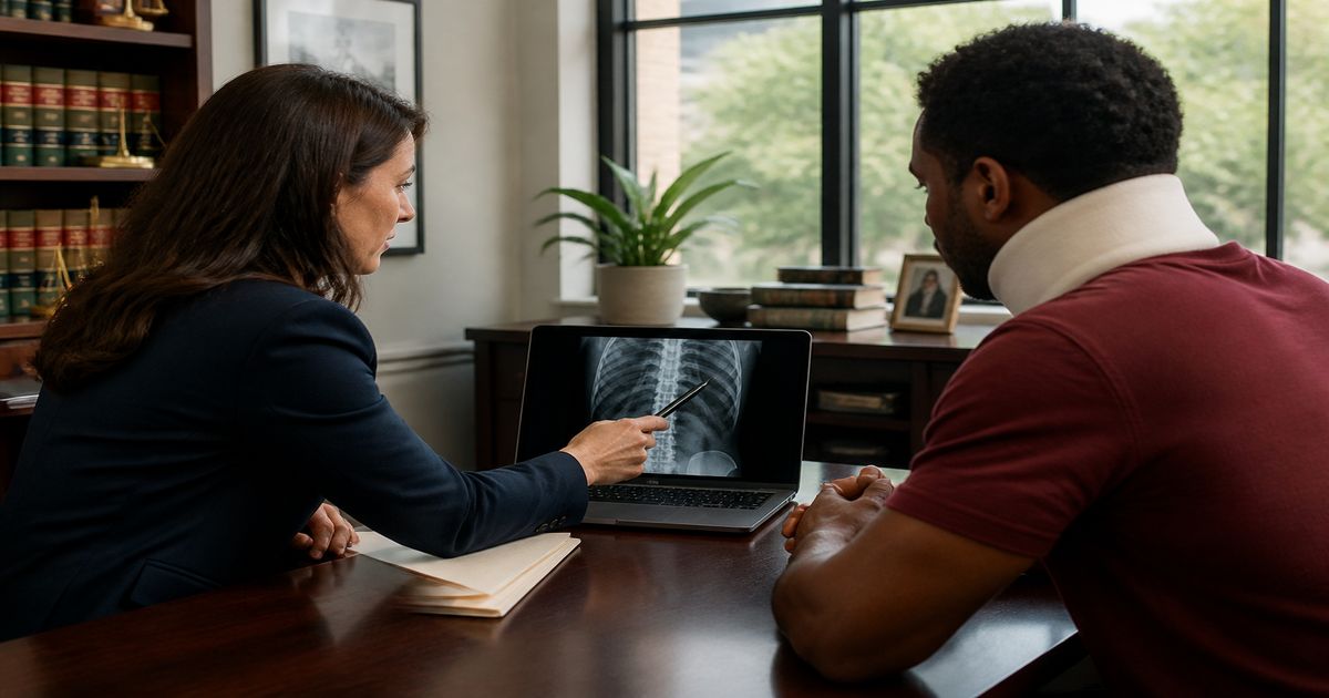 Editorial photo illustrating legal Guide to Spine Injuries in Sandy Springs