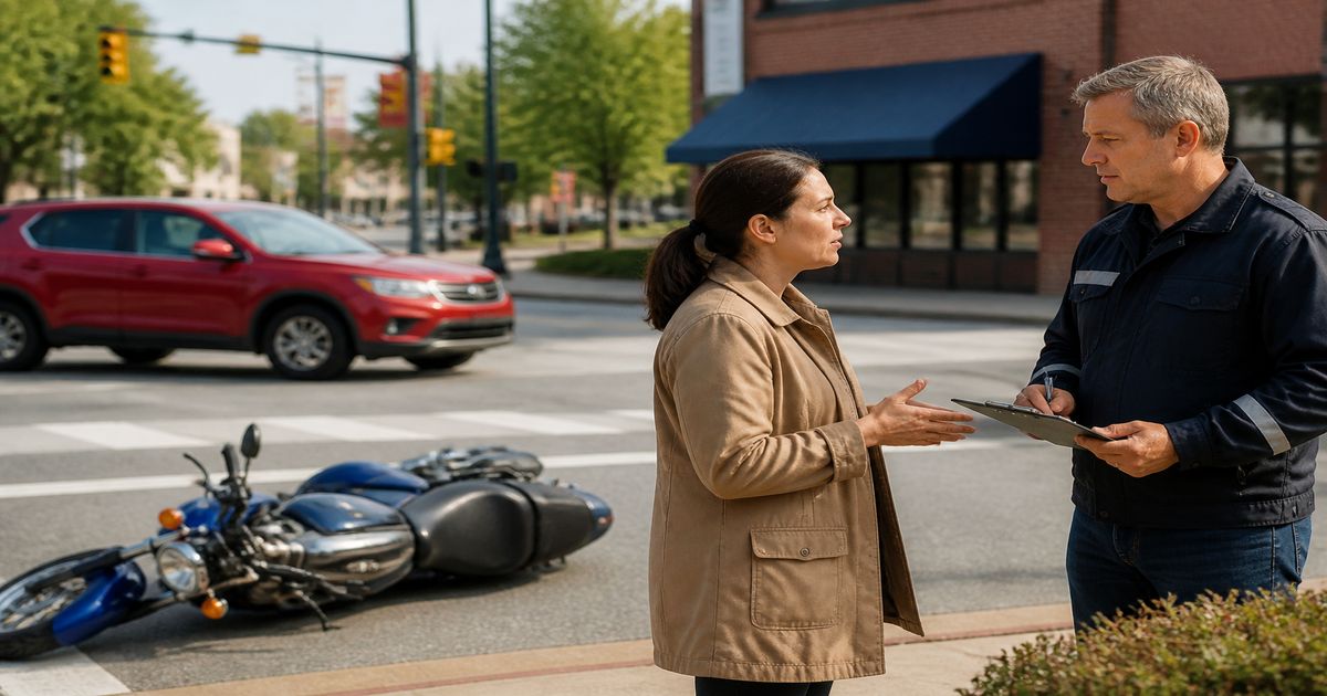 Editorial photo illustrating motorcycle Crash Legal Options in Duluth, GA
