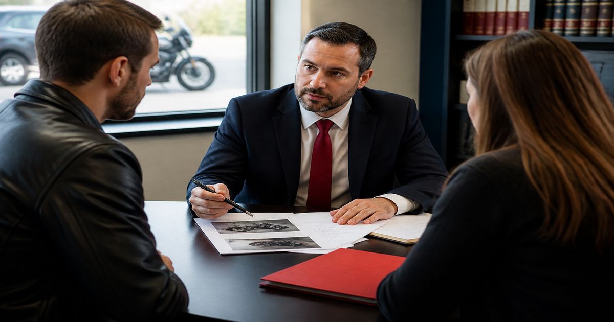 Editorial photo illustrating singhtoro Law PA’s Proven Track Record in Motorcycle Accident Claims